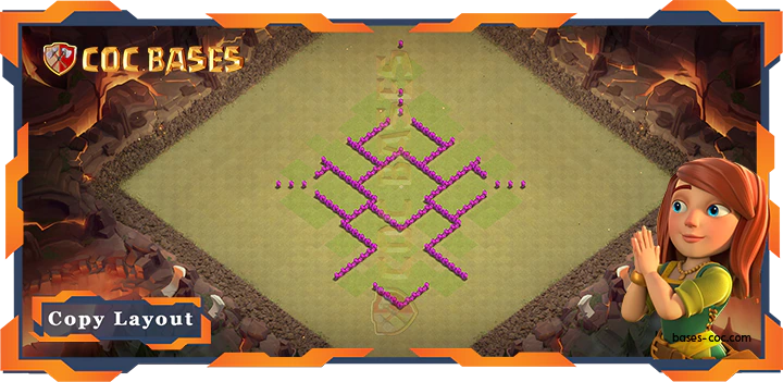 Town Hall 6 Base#60