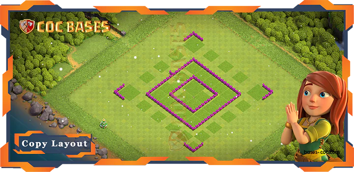 Town Hall 6 Base#53