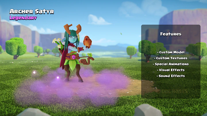 Archer Satyr Hero Skin full view