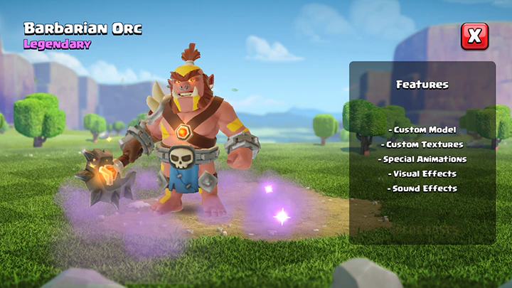 Barbarian Orc hero skin available