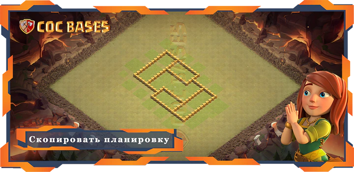 COC базы стен Топ Военная база Tx5 с ссылкой, Гибридные, Анти Все, Защита, ВоенныеКВЛ планировка - Clash of Clans (15)