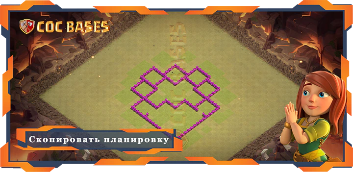 COC базы стен Топ Военные База TH6 Макс Уровни с ссылкой, Анти Всё, Гибридные, ВоенныеКВЛ Планировка - Clash of Clans (13)