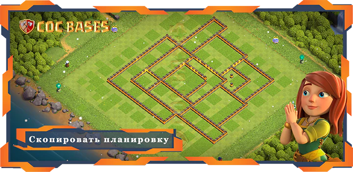 COC базы стен Топ база ТХ10 макс уровни с ссылкой, Фарм планировки - Clash of Clans (14)