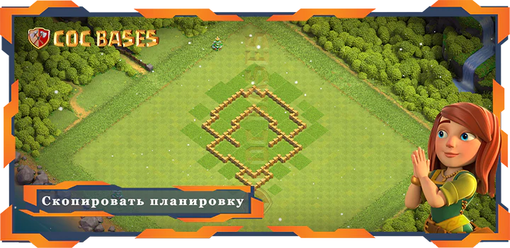 COC базы стен Топ фарм база TH5 макс уровня с ссылкой, Гибридные, Анти Всё планировка - Clash of Clans (23)