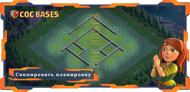 COC дом базы стен Лучший дом строителя уровня 5 база со ссылкой, анти-воздух, анти 2 звезды, анти 3 звезды планировки -Clash of Clans БХ5 (02)