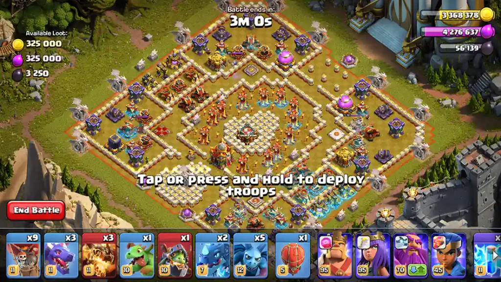 Dungeons Clash of Dragons Challenging Layout