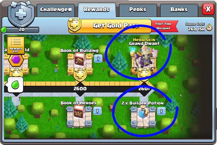 new gold pass track reward