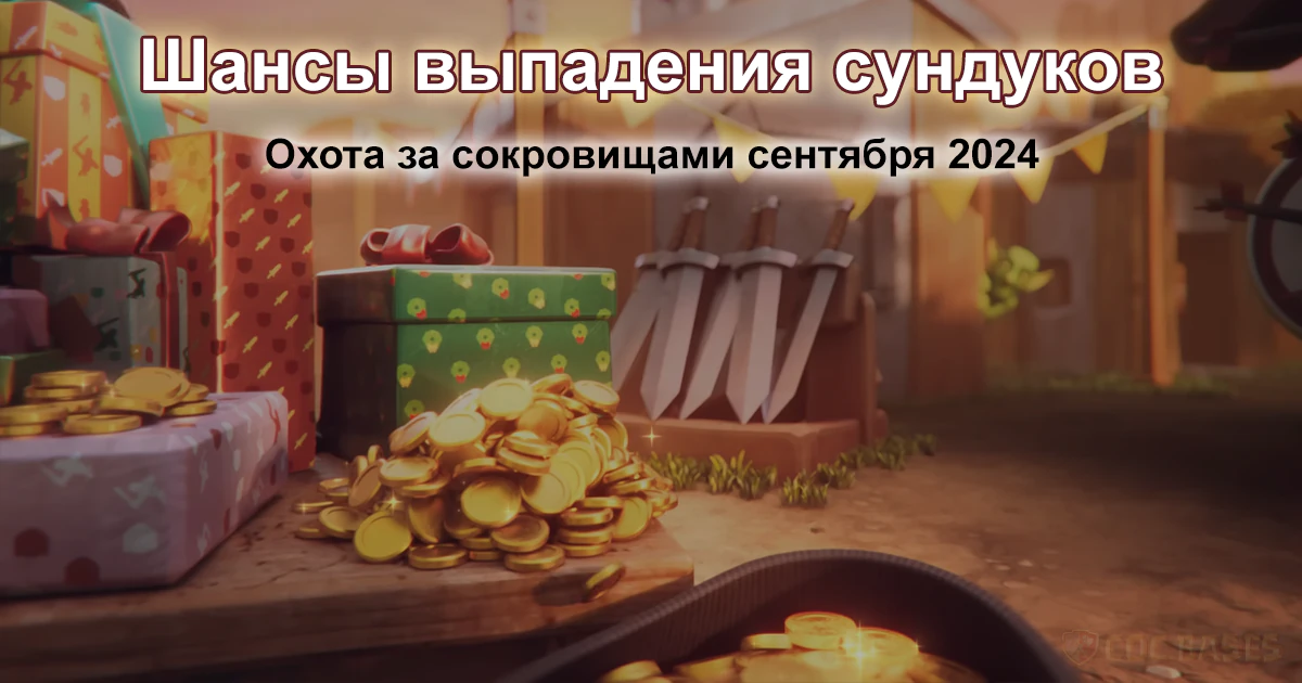 Шансы выпадения сундуков