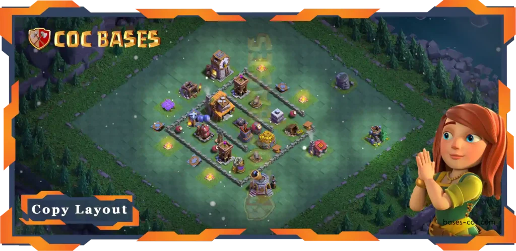 Best Builder Hall Level 4 Base with Link, Anti 2 stars, Anti 3 stars, Layout - Clash of Clans BH4 (04) 10 Best Builder Hall Level 4 Base with Link, Anti 2 stars, Anti 3 stars, Layout - Clash of Clans BH4 (04)