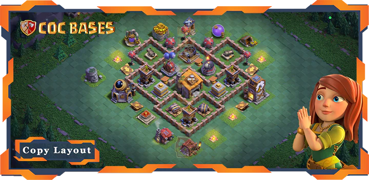 Best Builder Hall Level 6 Base with Link - Clash of Clans BH06 (19)