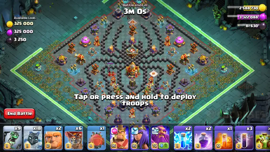 Clashoween challenge 2 challenge layout