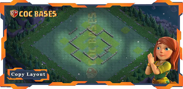 Coc Builder Bases Wall Best Builder Hall Level 4 Base with Link - Clash of Clans BH4 (09)