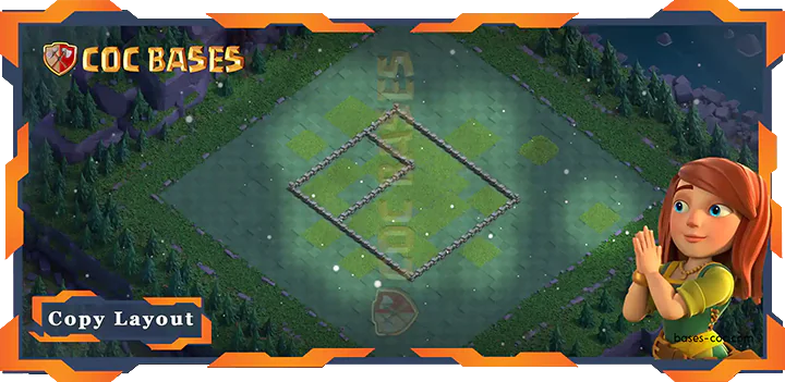 Coc Builder Bases Wall Builder Hall Level 4 Base with Link, Anti Air, Anti 2 stars, Anti 3 stars Layout - Clash of Clans BH4 (03)
