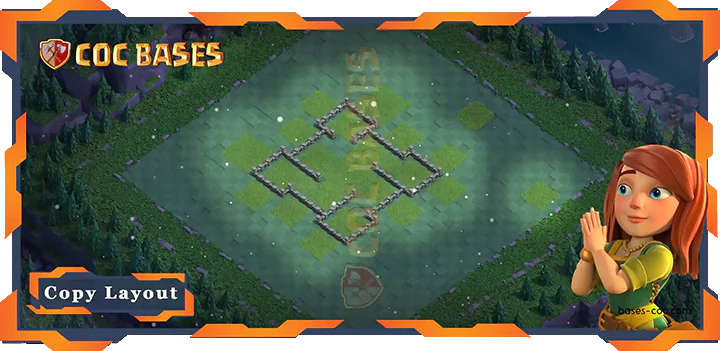 Coc Builder Bases Wall Top Builder Hall Level 4 Base with Link, Anti 2 stars Layout - Clash of Clans BH4 (08)