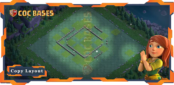 Coc Builder Bases Wall Top Builder Hall Level 4 Base with Link, Anti 2 stars Layout - Clash of Clans BH4 (12)
