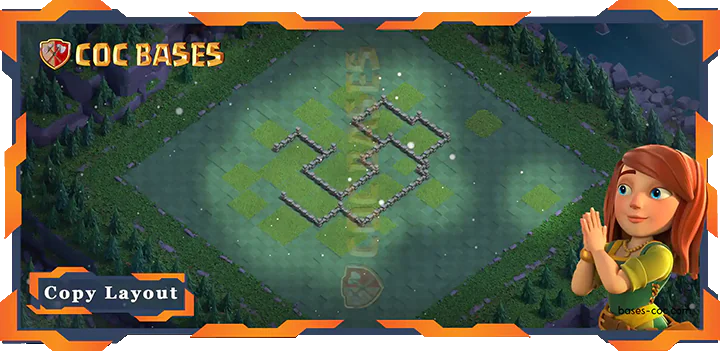Coc Builder Bases Wall Top Builder Hall Level 4 Base with Link, Anti 2 stars Layout - Clash of Clans BH4 (14)