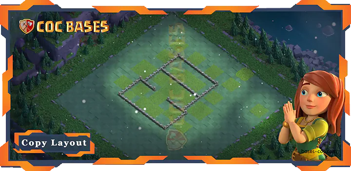 Coc Builder Bases Wall Top Builder Hall Level 4 Base with Link, Max levels Layout - Clash of Clans BH4 (11)