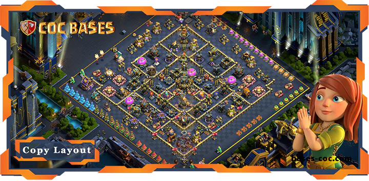 Best Farming Base TH17 with Link, Anti Air, Anti 3 stars Layout - Clash of Clans (07) [Updated]