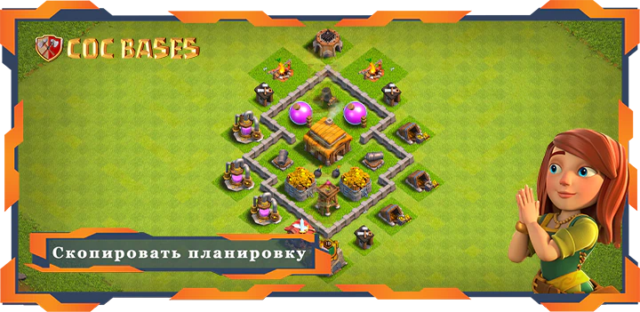 Clash of Clans Гибридные базы Tx3