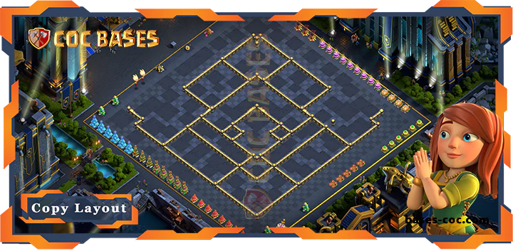 Coc bases Walls - Best Farming Base TH17 with Link, Anti Air, Anti 3 stars Layout - Clash of Clans (07) [Updated]