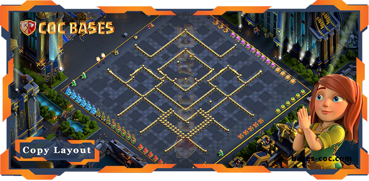 Coc bases Walls - Best base TH16 with Link, Anti 2 stars, Anti 3 stars, Anti Air Layout - Clash of Clans (06) [Update]