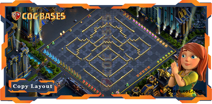 Coc bases Walls - Top Anti 3 stars Base TH17 with Link, Anti Air Layout - Clash of Clans - (03) [Updated]