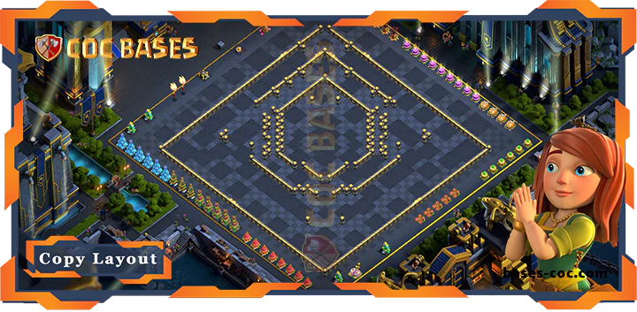 Coc bases Walls - Top Base TH17 with Link, Anti 3 star, Anti Air Electro Dragon Layout- Clash of Clans (15) [Updated]