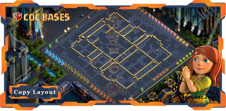 Coc bases Walls - Top Base TH17 with Link, WarCWL, Anti 3 Stars Layout - Clash of Clans (39) [Updated]