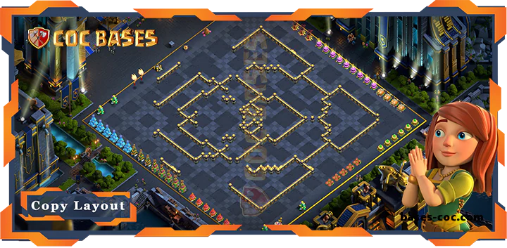 Coc bases Walls - Top Defense Base TH17 with Link, Anti 3 stars, Anti Trophy Layout - Clash of Clans (05) [Updated]