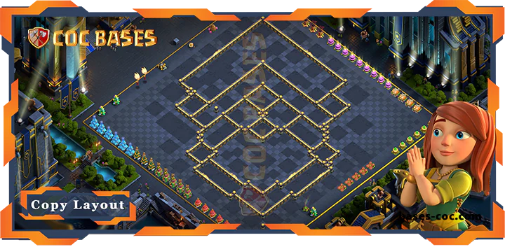 Coc bases Walls - Top Farming Base TH17 with Link, Anti 3 Stars Layout - Clash of Clans (40) [Updated]