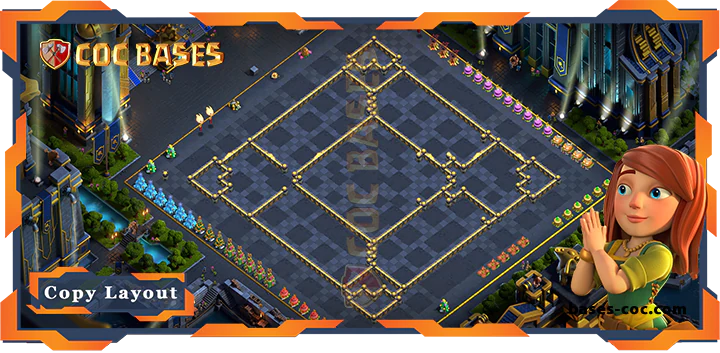 Coc bases Walls - Top Farming Base TH17 with Link, Hybrid, Anti 2 stars, Anti 3 stars Layout - Clash of Clans (01) [Updated]