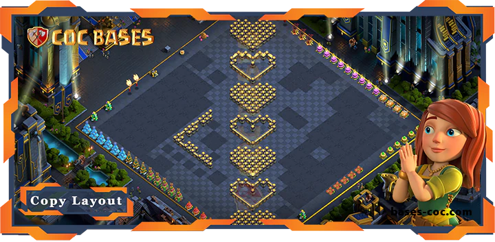 Coc bases Walls - Top TrollFunny Base TH17 with Link - Clash of Clans (72) [Updated]
