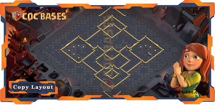 Coc bases Walls - Top War Base TH17 with Link, Anti 2 Stars, Anti Air Layout - Clash of Clans (57) [Updated]
