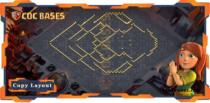 Coc bases Walls - Top War Base TH17 with Link, Defense, WarCWL Layout - Clash of Clans (48) [Updated]