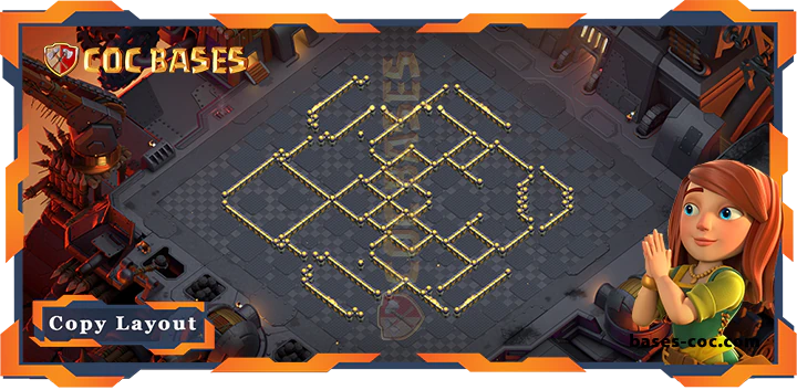 Coc bases Walls - Top War Base Th17 with Link, Anti 2 Stars, WarCWL Layout - Clash of Clans (54) [Updated]