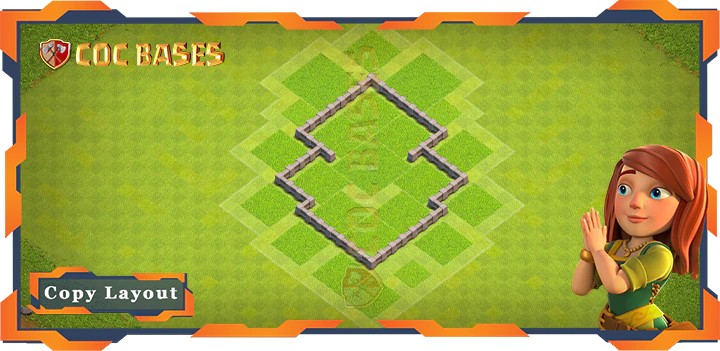 Coc bases wall Clash of Clans Hybrid Bases TH3