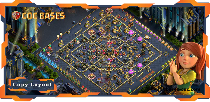 Top Anti 3 Stars Base TH17 with Link, Anti Air, Hybrid Layout - Clash of Clans (04) [Updated]