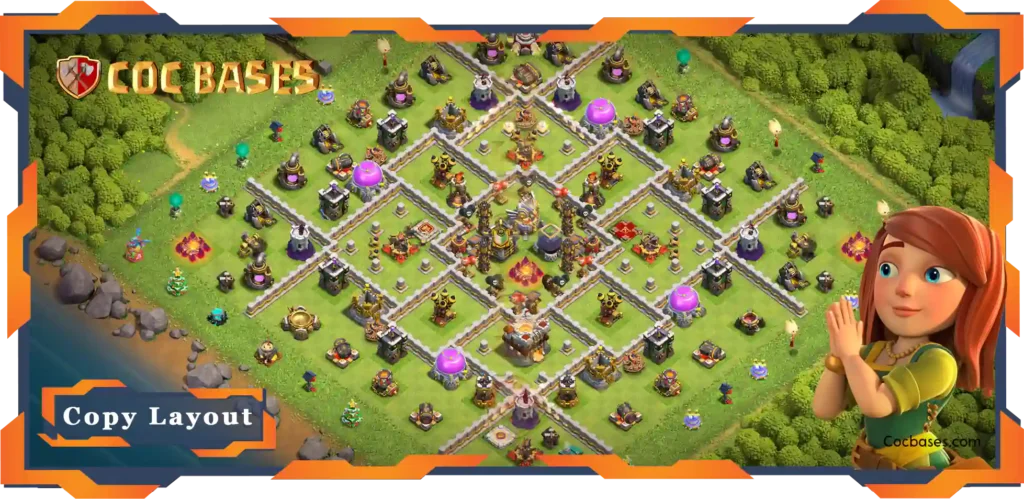 Top Base TH11 max levels with Link, Farming Layout - Clash of Clans (149) 7 Top Base TH11 max levels with Link, Farming Layout - Clash of Clans (149)