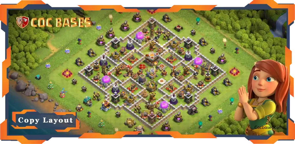 Top Base TH11 with Link, Anti 3 Star, Hybrid Layout - Clash of Clans (109) 34 Top Base TH11 with Link, Anti 3 Star, Hybrid Layout - Clash of Clans (109)