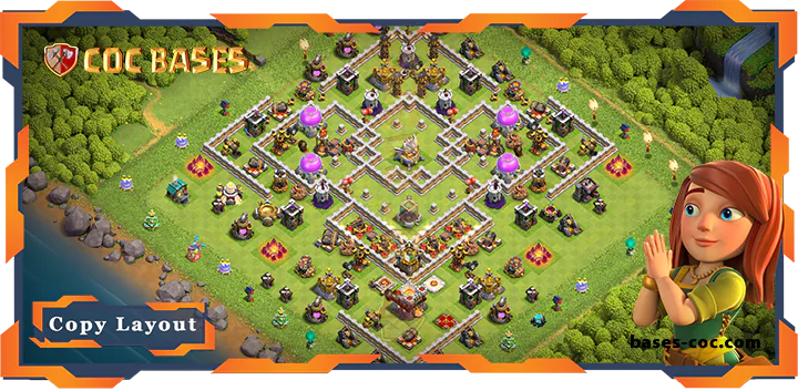 Top Base TH11 with Link, Farming Layout - Clash of Clans (65)