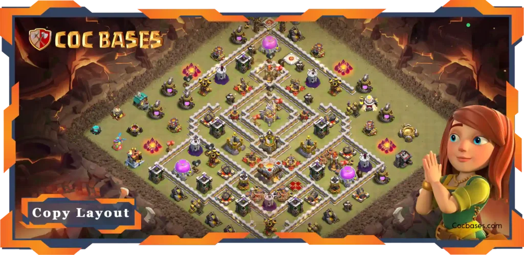 Top Base TH11 with Link, War/CWL, Anti 3 Star, Anti Everything Layout - Clash of Clans (124) 19 Top Base TH11 with Link, WarCWL, Anti 3 Star, Anti Everything Layout - Clash of Clans (124)