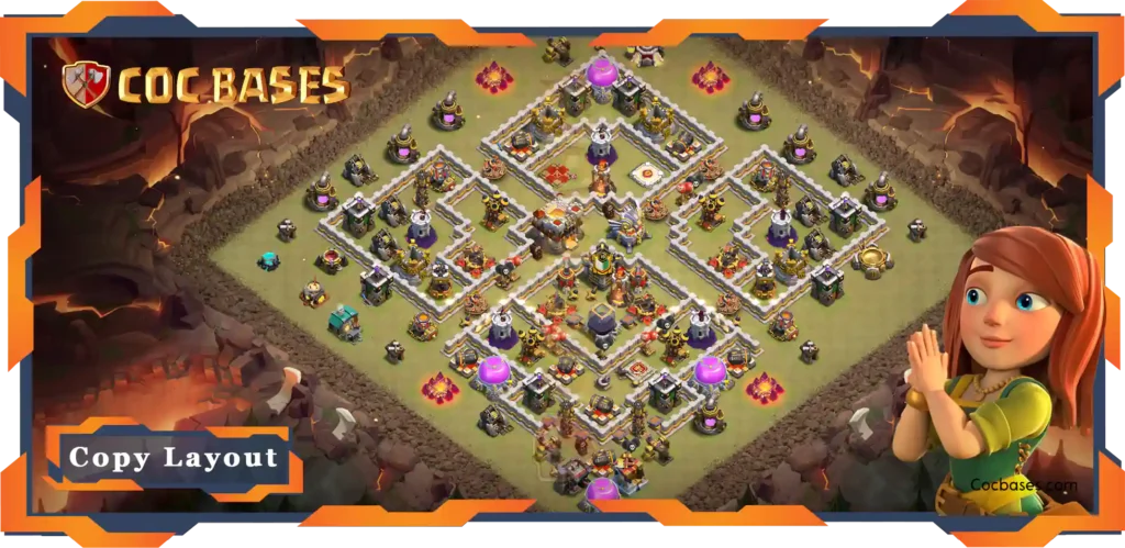 Top Base TH11 with Link, War/CWL, Anti 3 Stars Layout - Clash of Clans (147) 13 Top Base TH11 with Link, WarCWL, Anti 3 Stars Layout - Clash of Clans (147)