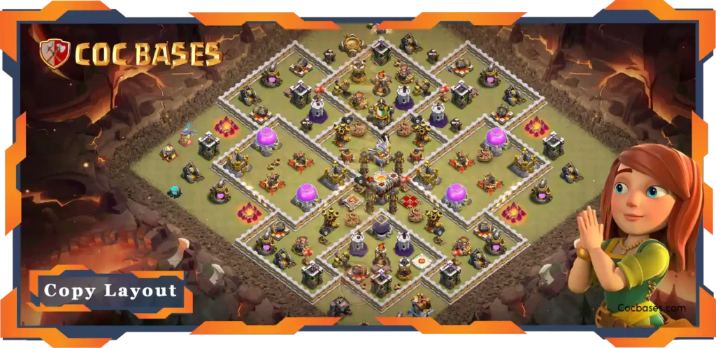 Top Base TH11 with Link, War/CWL, Defence, Hybrid, Legend League Layout - Clash of Clans (140) 7 Top Base TH11 with Link, WarCWL, Defence, Hybrid, Legend League Layout - Clash of Clans (140)