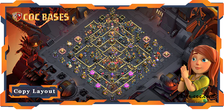 Top Base TH17 with Link, Anti 2 stars, Anti 3 stars, WarCWL Layout - Clash of Clans (10) [Updated]