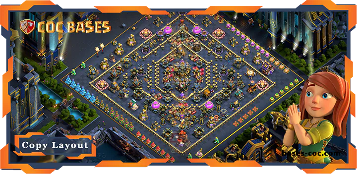 Top Base TH17 with Link, Anti 3 star, Anti Air Electro Dragon Layout- Clash of Clans (15) [Updated]