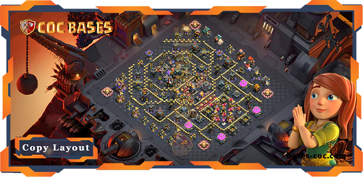 Top Base TH17 with Link, WarCWL, Defense Layout - Clash of Clans (47) [Updated]
