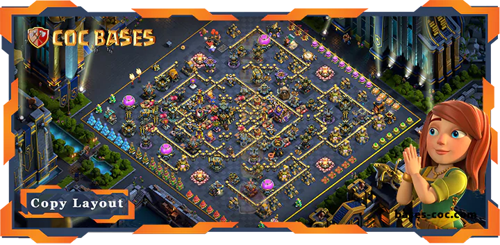 Top Defense Base TH17 with Link, Anti 3 stars, Anti Trophy Layout - Clash of Clans (05) [Updated]