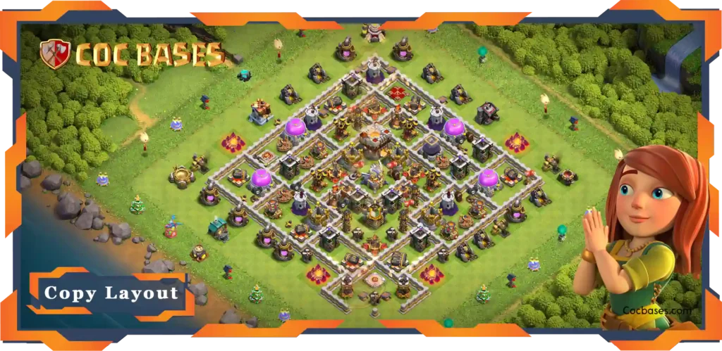 Top Farming Base TH11 with Link, Hybrid, Anti 3 Star Layout - Clash of Clans (110) 31 Top Farming Base TH11 with Link, Hybrid, Anti 3 Star Layout - Clash of Clans (110)