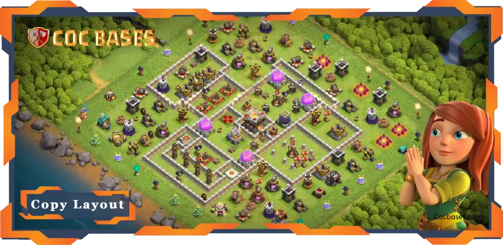 Top Farming Base TH11 with Link, Hybrid Layout - Clash of Clans (145) 19 Top Farming Base TH11 with Link, Hybrid Layout - Clash of Clans (145)