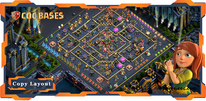 Top Farming Base TH17 with Link, Anti Air, Anti 3 stars Layout - Clash of Clans (16) [Updated]